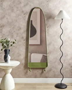Hot Beliani Specchio PARNAY 45 cm 146 cm Metallo oliva Verde