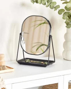 Outlet Beliani Specchio per make-up CORREZE Nero