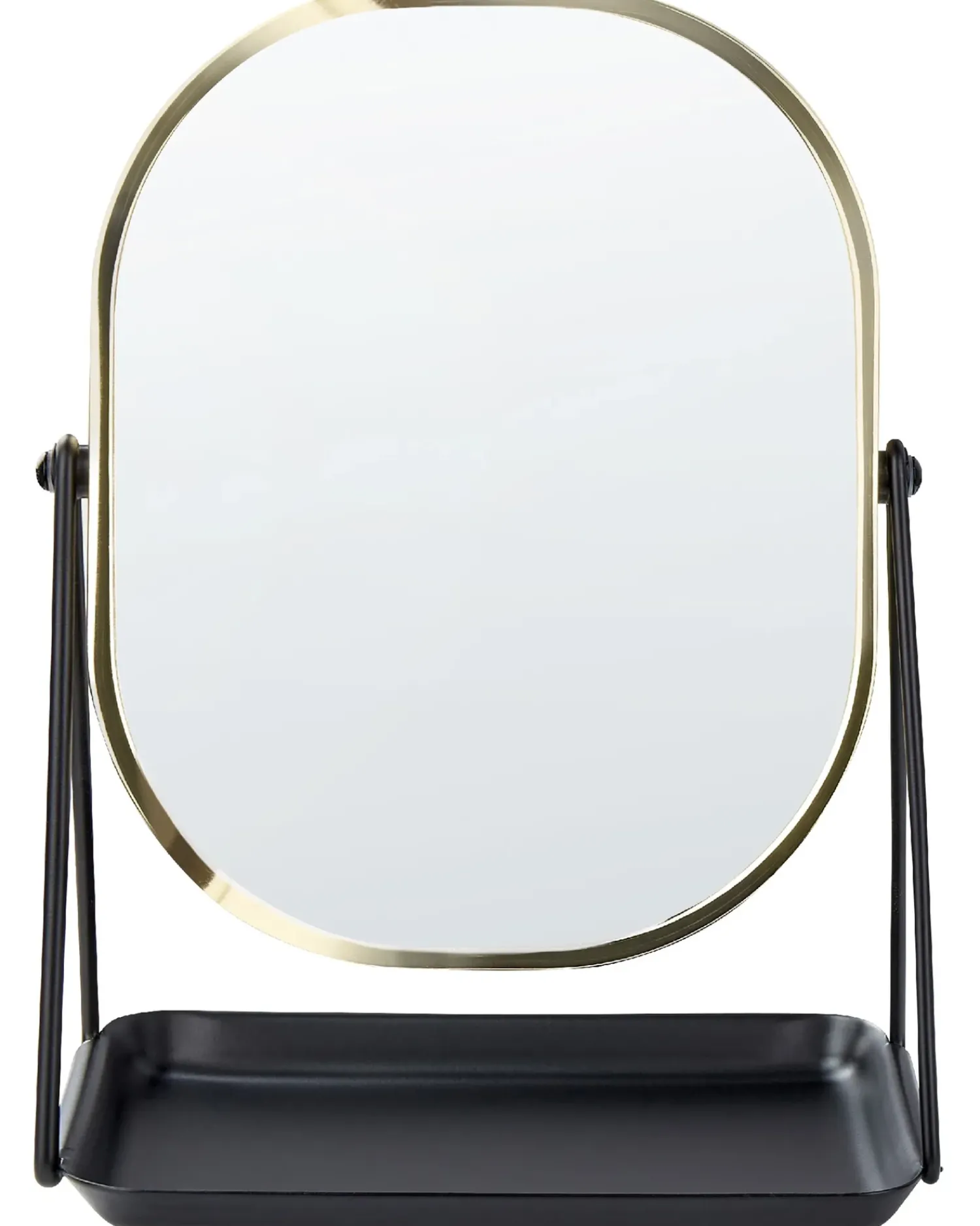 Sale Beliani Specchio per make-up CORREZE Oro Nero Oro