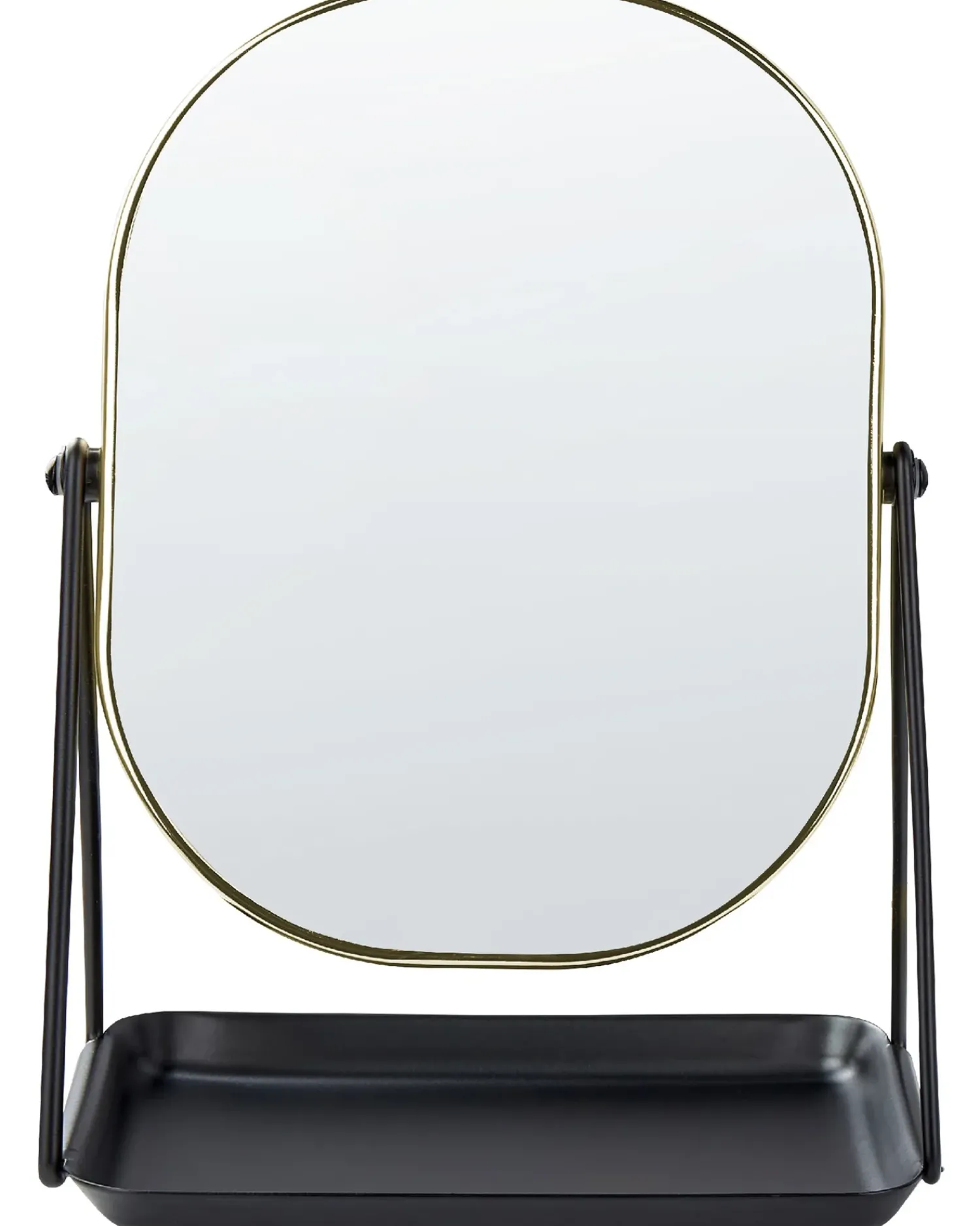 Sale Beliani Specchio per make-up CORREZE Oro Nero Oro