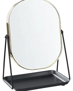 Sale Beliani Specchio per make-up CORREZE Oro Nero Oro