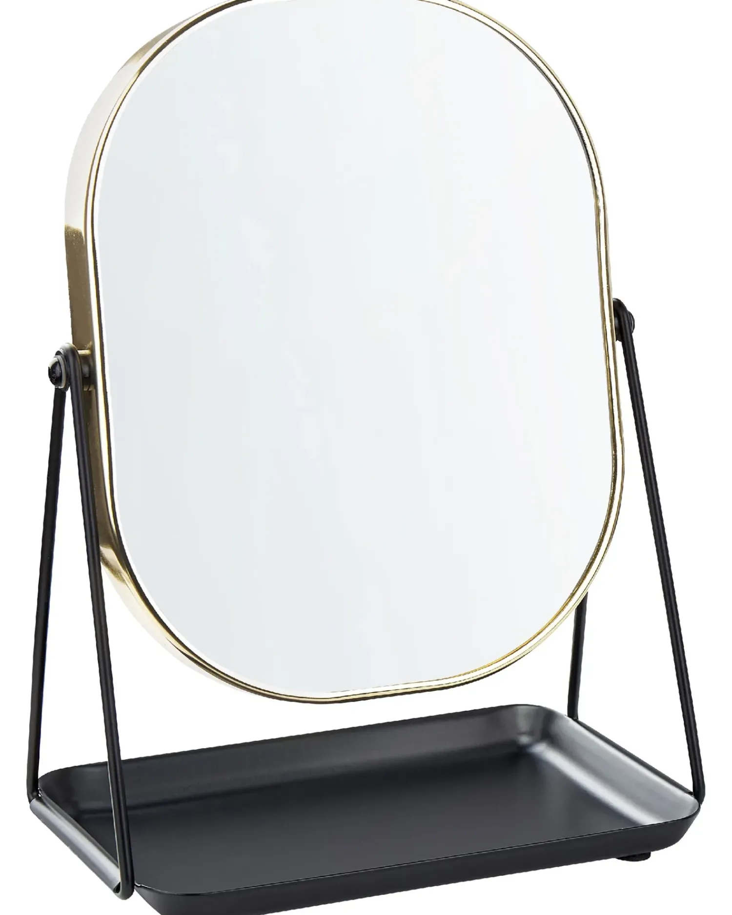 Sale Beliani Specchio per make-up CORREZE Oro Nero Oro