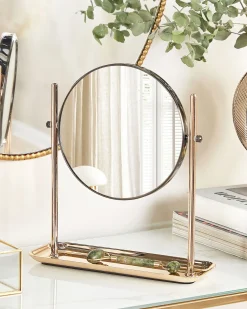 Sale Beliani Specchio per make-up FINISTERE Oro Nero Oro