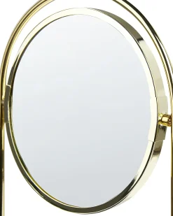 Sale Beliani Specchio per make-up INDRE Oro Nero Oro