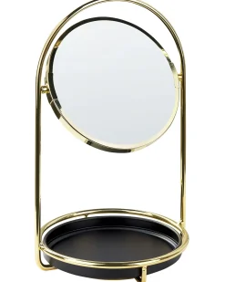 Sale Beliani Specchio per make-up INDRE Oro Nero Oro