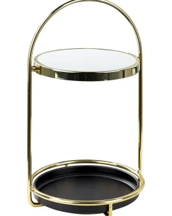 Sale Beliani Specchio per make-up INDRE Oro Nero Oro