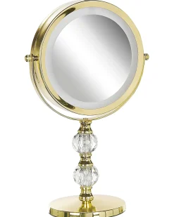 Best Beliani Specchio per make-up LED CLAIRA Oro