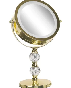 Best Beliani Specchio per make-up LED CLAIRA Oro