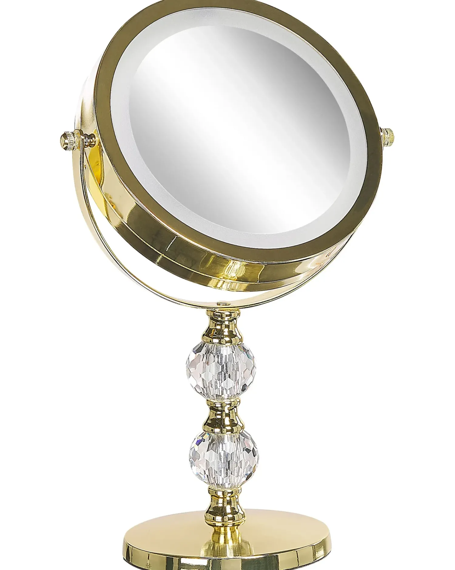Best Beliani Specchio per make-up LED CLAIRA Oro
