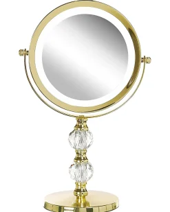 Best Beliani Specchio per make-up LED CLAIRA Oro