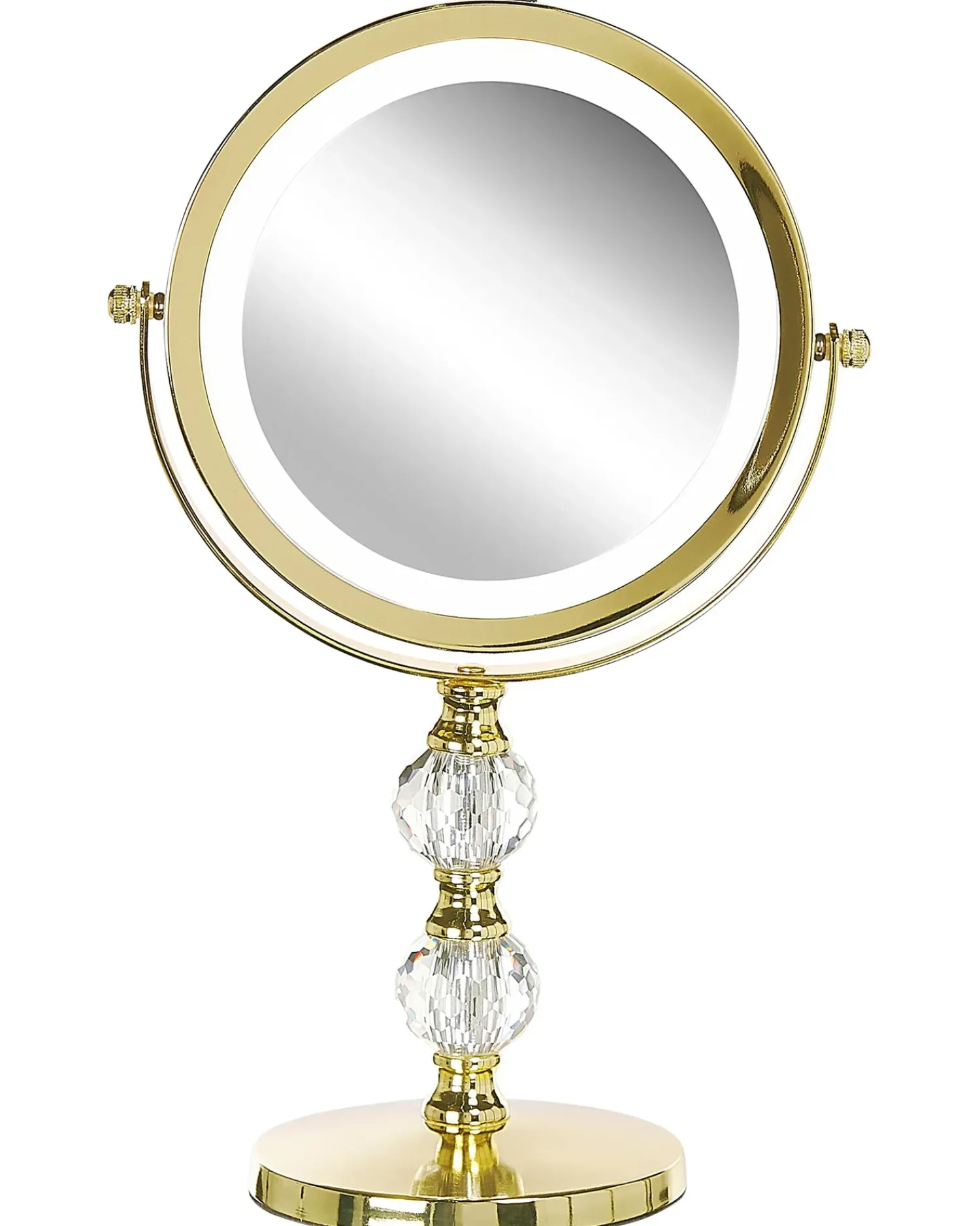 Best Beliani Specchio per make-up LED CLAIRA Oro
