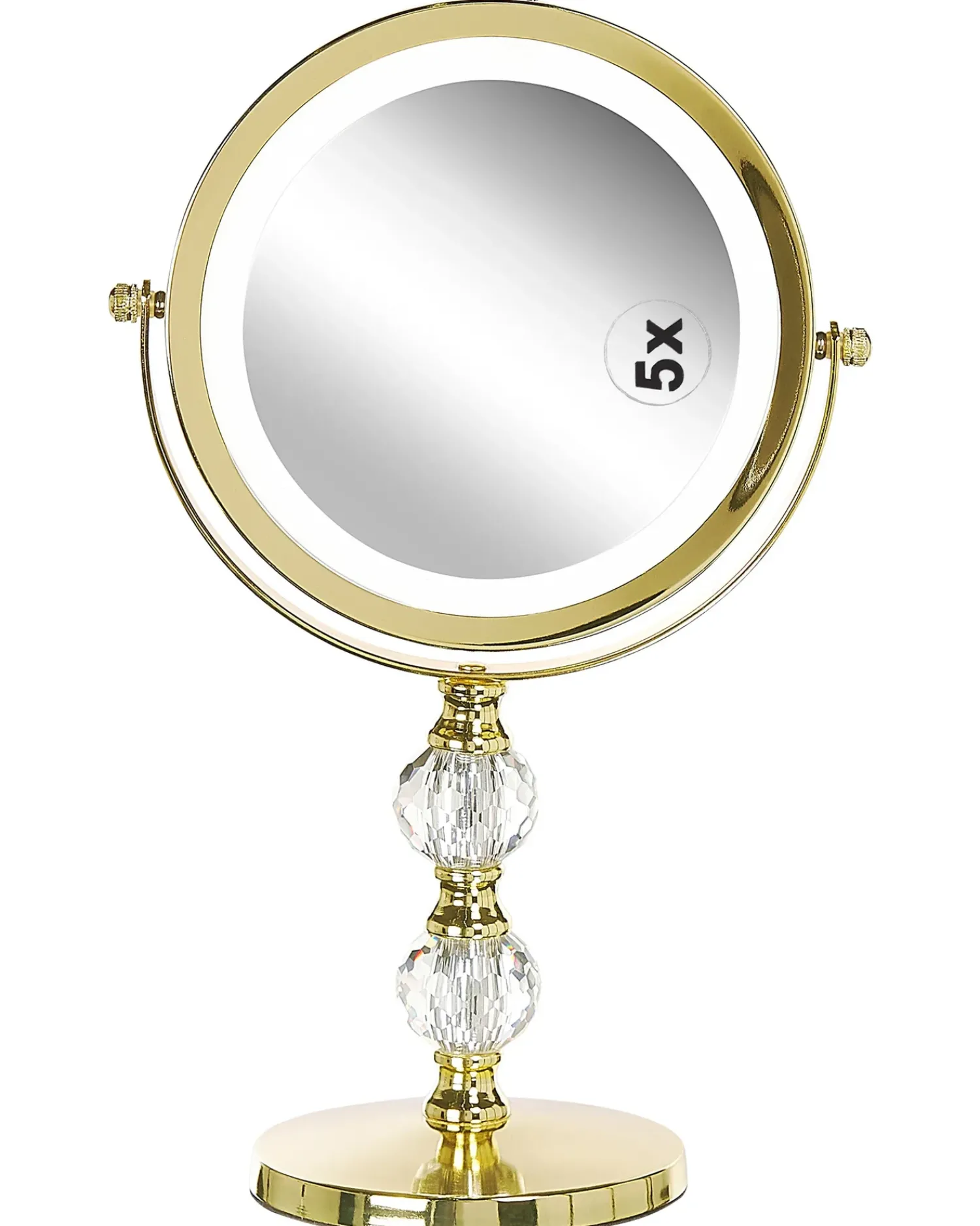 Best Beliani Specchio per make-up LED CLAIRA Oro