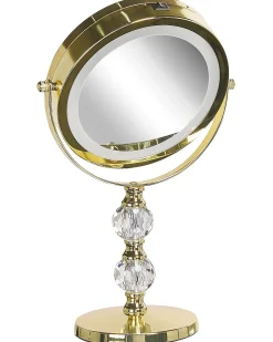Best Beliani Specchio per make-up LED CLAIRA Oro