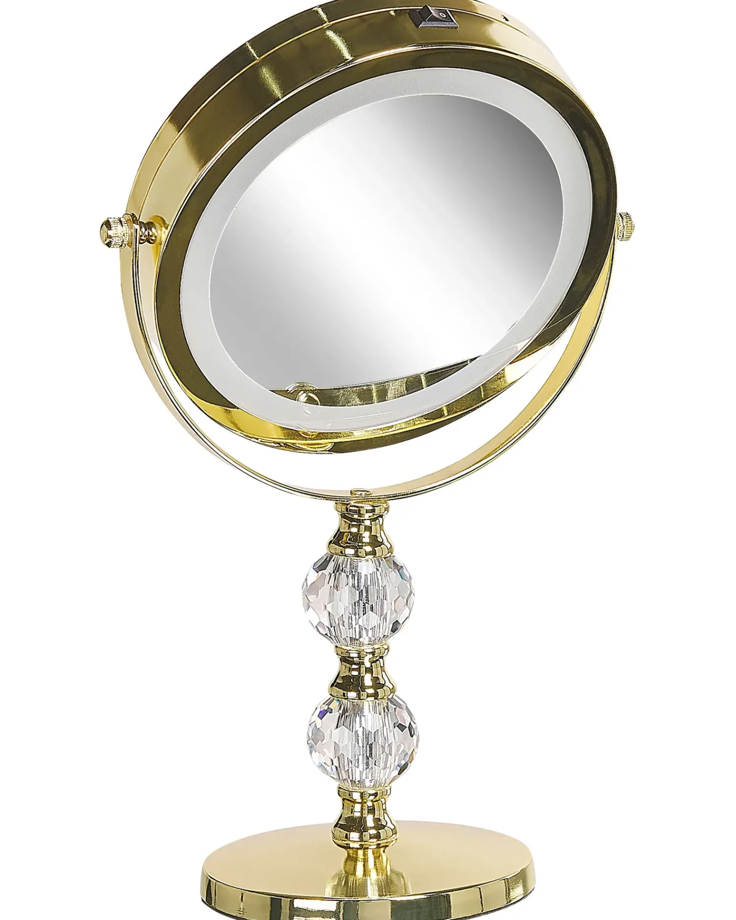 Best Beliani Specchio per make-up LED CLAIRA Oro