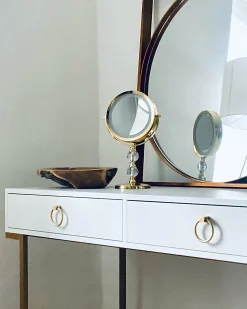 Best Beliani Specchio per make-up LED CLAIRA Oro