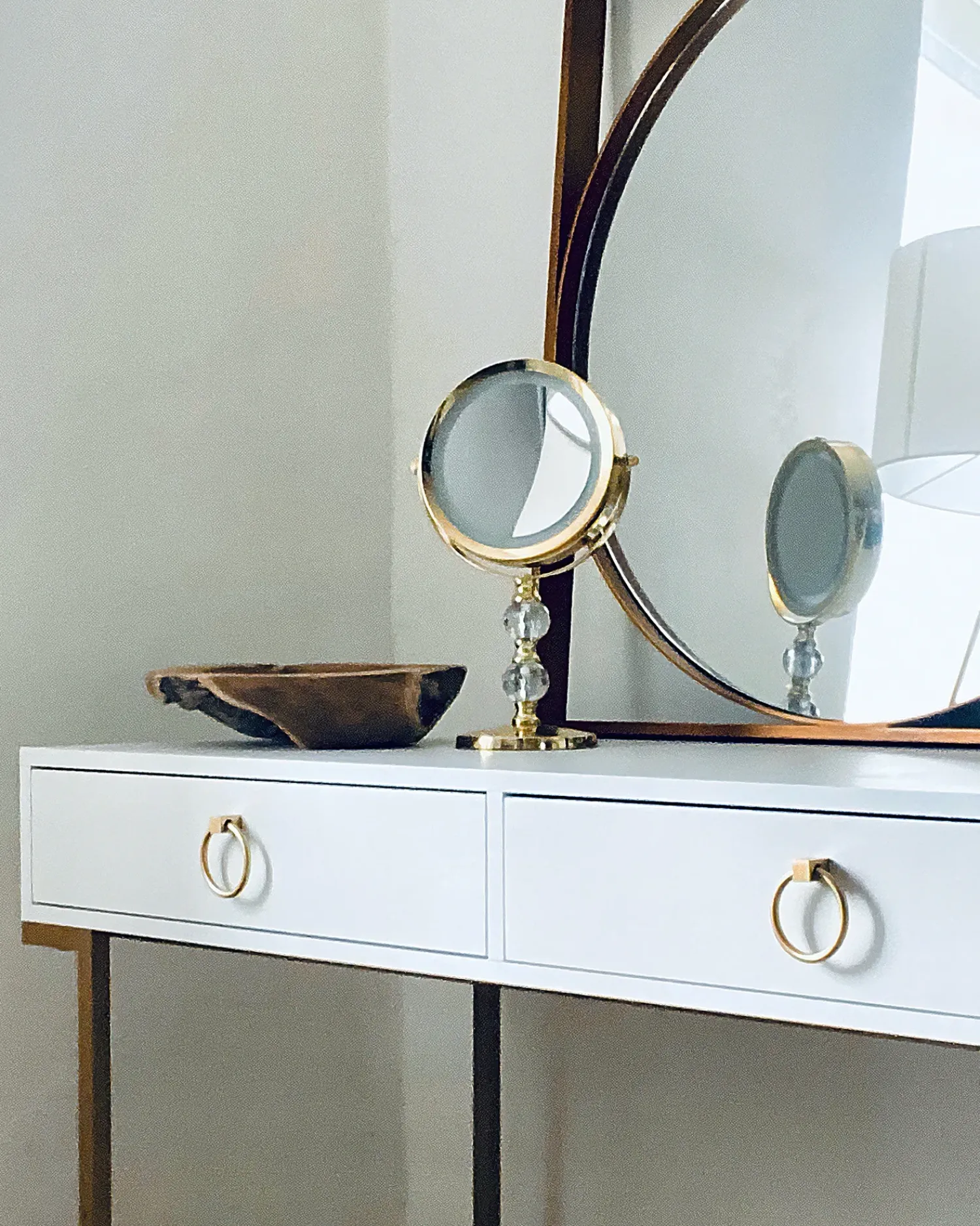 Best Beliani Specchio per make-up LED CLAIRA Oro