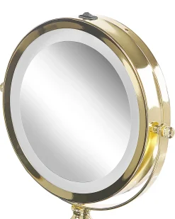Best Beliani Specchio per make-up LED CLAIRA Oro