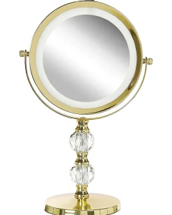 Best Beliani Specchio per make-up LED CLAIRA Oro