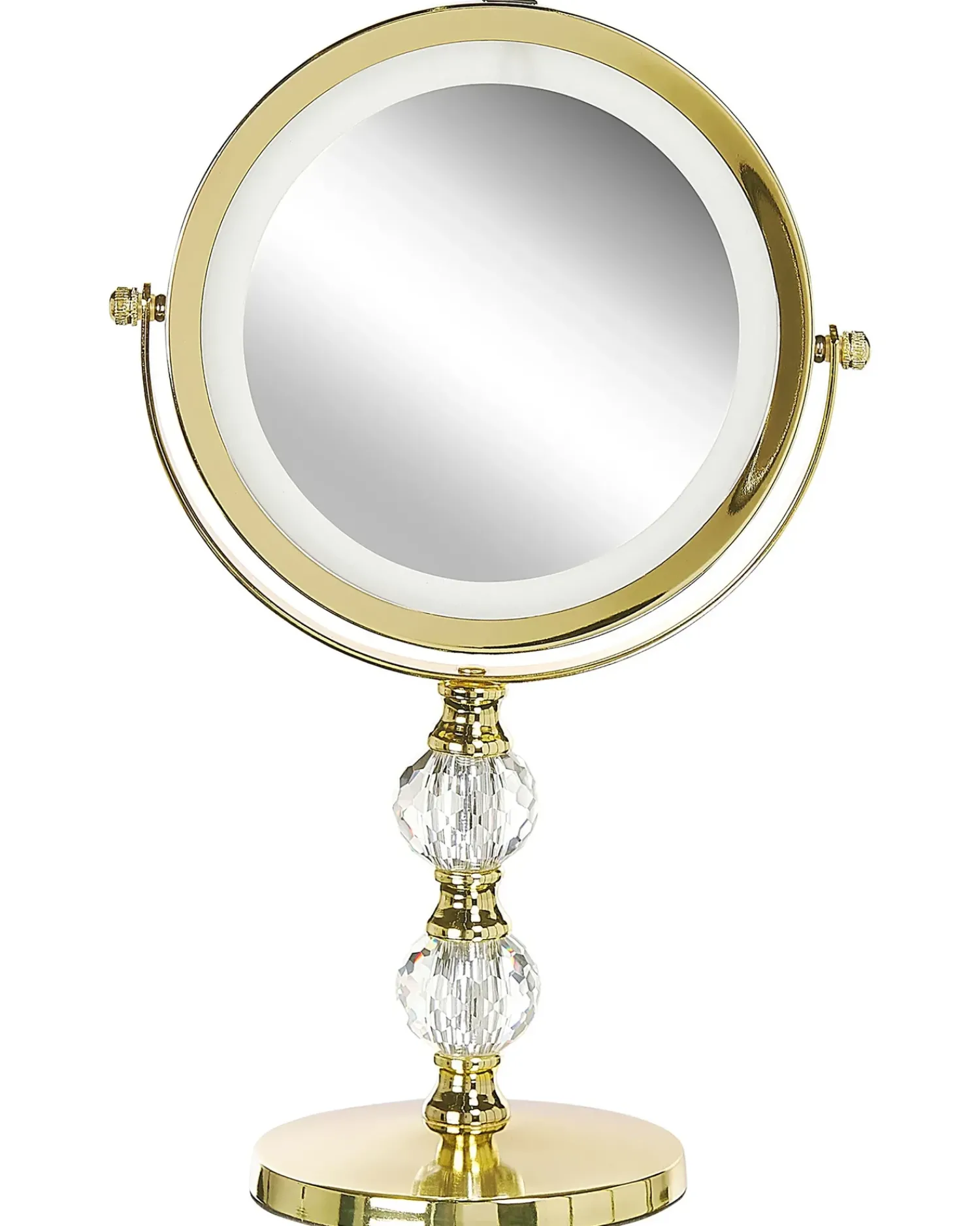 Best Beliani Specchio per make-up LED CLAIRA Oro