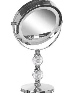 Sale Beliani Specchio per make-up LED CLAIRA Argento