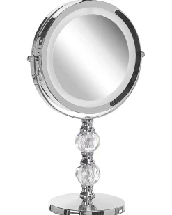 Sale Beliani Specchio per make-up LED CLAIRA Argento