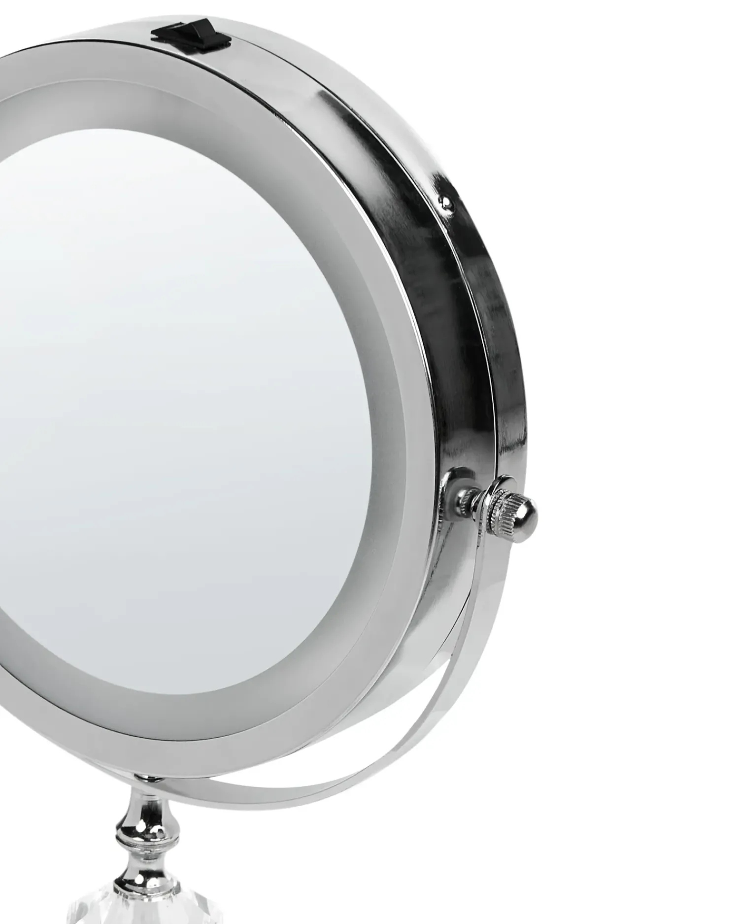 Clearance Beliani Specchio per make-up LED LAON Argento