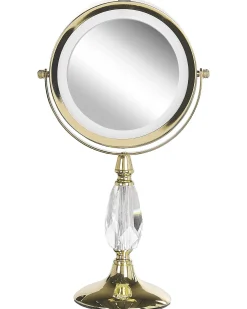 Best Beliani Specchio per make-up LED MAURY Oro