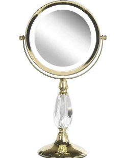 Best Beliani Specchio per make-up LED MAURY Oro
