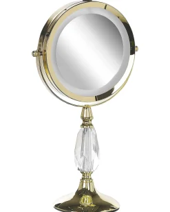 Best Beliani Specchio per make-up LED MAURY Oro