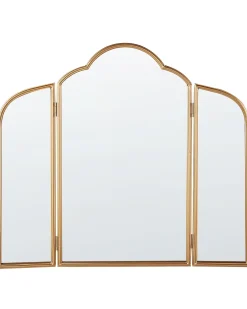 Outlet Beliani Specchio per tavolino toeletta SAVILLY Oro
