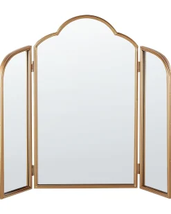 Outlet Beliani Specchio per tavolino toeletta SAVILLY Oro