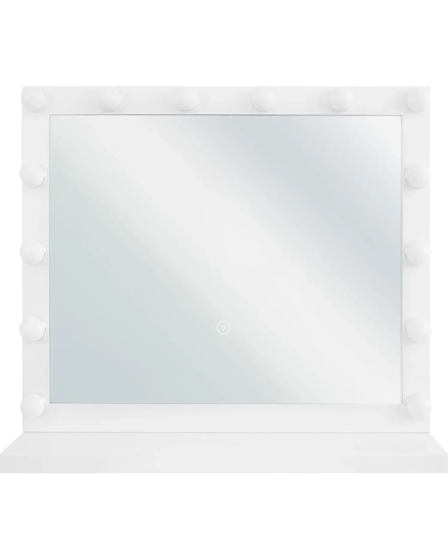 Sale Beliani Specchio per tavolino toeletta LED BEAUVOIR Bianco