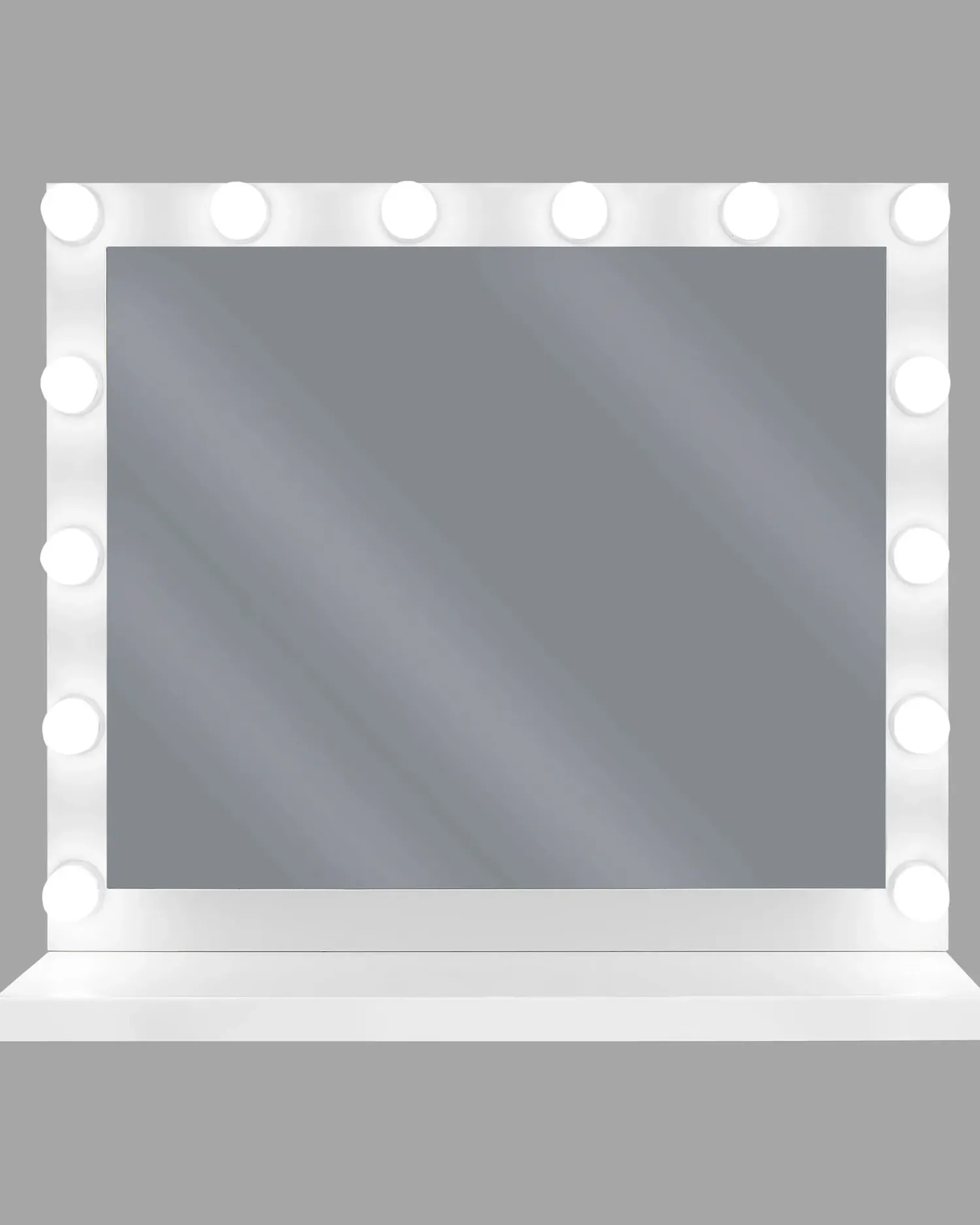 Sale Beliani Specchio per tavolino toeletta LED BEAUVOIR Bianco