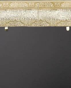 New Beliani Specchio PLERIN 60 cm 60 cm Metallo Oro