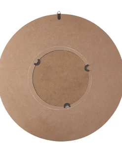 Best Beliani Specchio POMARO 60 cm 60 cm Legno di abete Marrone chiaro Bianco Marrone