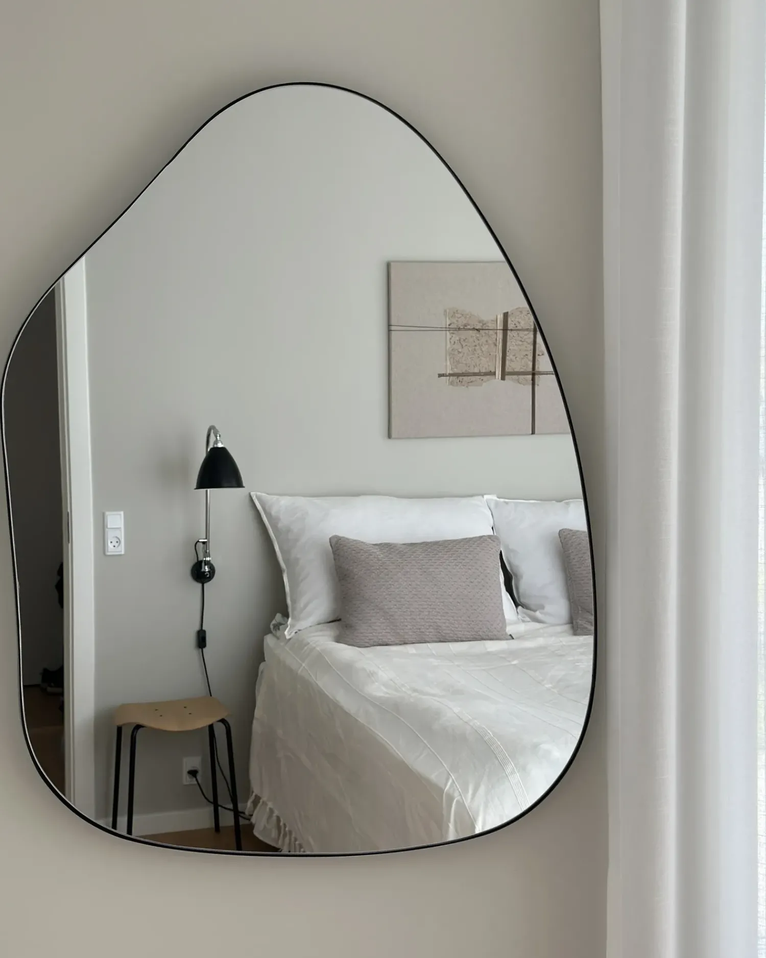 Discount Beliani Specchio PUTEAUX 70 cm 92 cm Metallo Nero