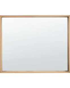 Discount Beliani Specchio ROSELL 65 cm chiaro Marrone