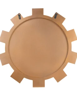 Beliani Specchio ROZEL 80 cm 80 cm Marrone dorato Oro