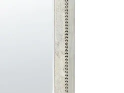 Best Beliani Specchio SARRY 31 cm 91 cm Legno di mango Bianco Bianco Marrone