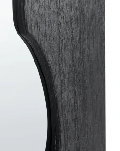 Discount Beliani Specchio SAULLCET 75 cm 175 cm Legno di Paulownia Nero