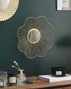 Sale Beliani Specchio SENS 40 cm 40 cm Metallo Oro