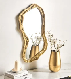 New Beliani Specchio SERY 38 cm 75 cm Oro