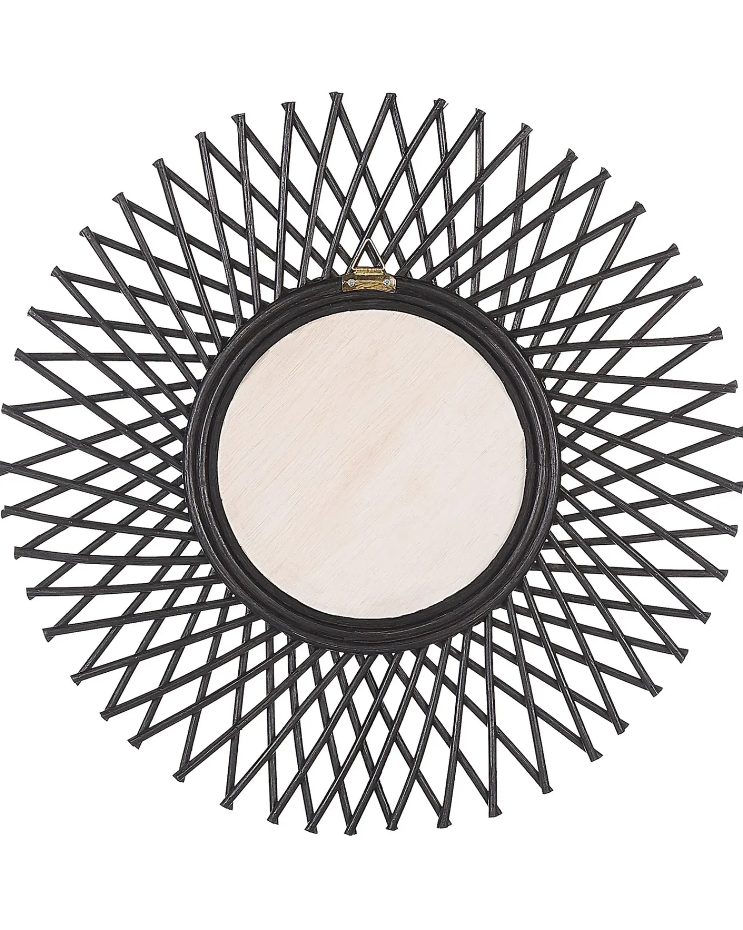 Discount Beliani Specchio TAGOLU 60 cm 60 cm Rattan Nero