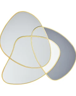 Beliani Specchio TAILLY 99 cm 89 cm Oro Blu Oro
