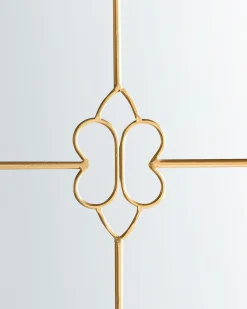 Outlet Beliani Specchio THULAY 65 cm 99 cm Oro