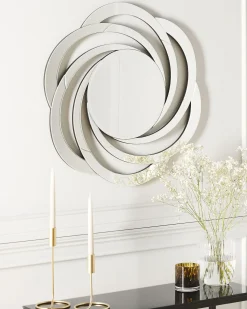 Hot Beliani Specchio TREBAN 70 cm 70 cm Argento