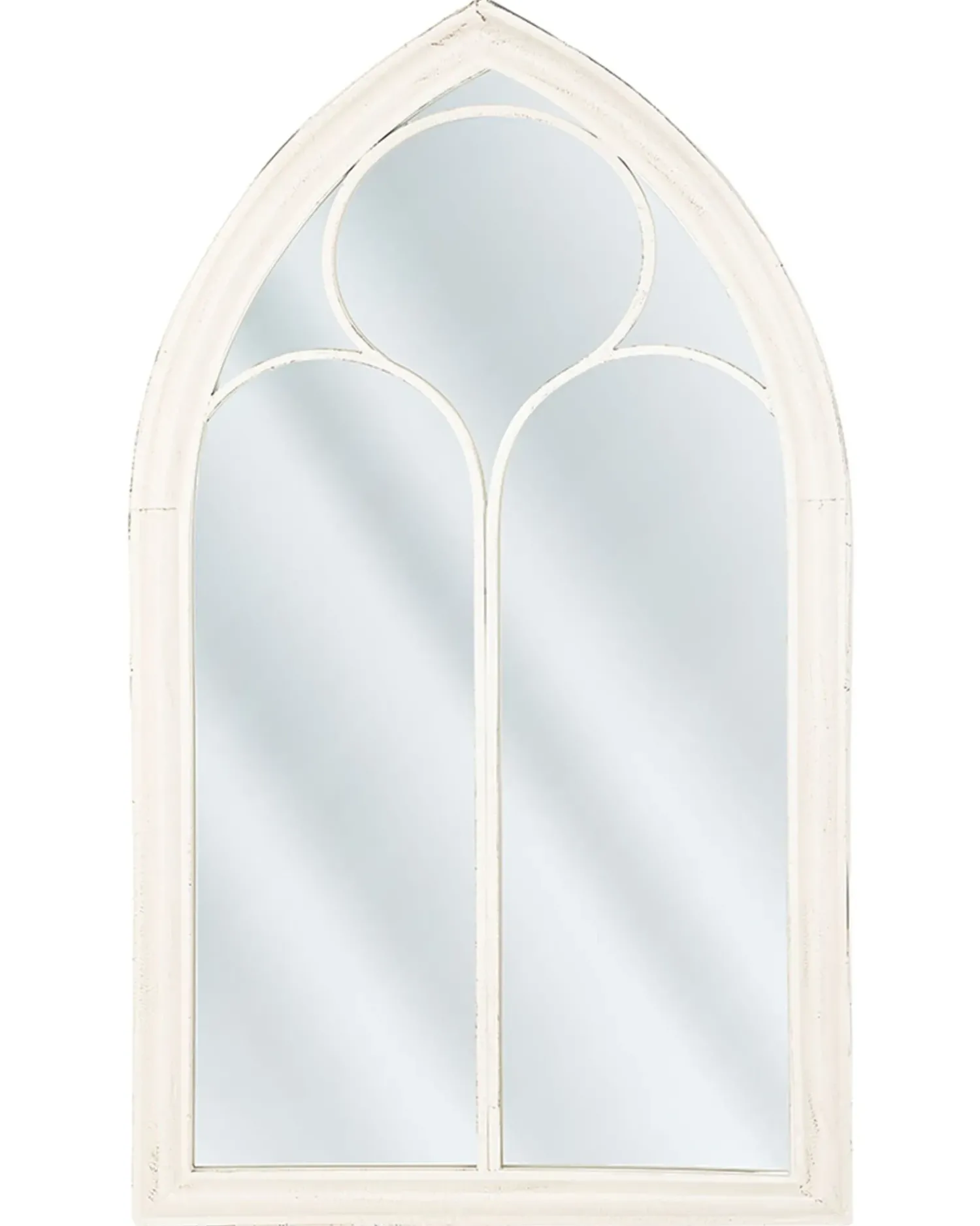 Sale Beliani Specchio TRELLY 62 cm 113 cm Metallo Bianco