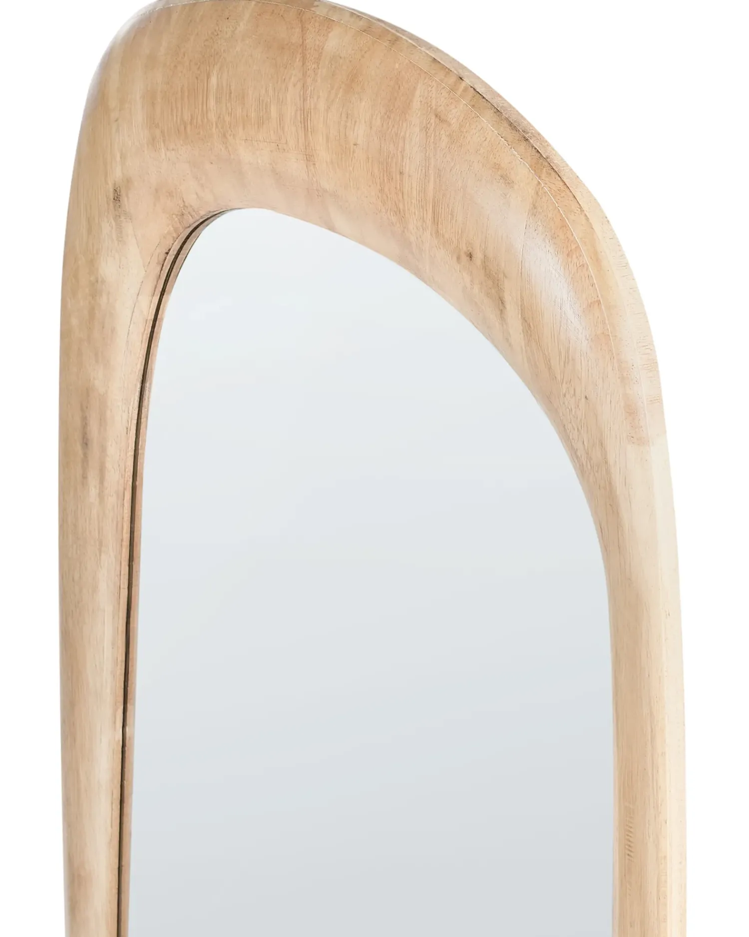 New Beliani Specchio TRIZAY 57 cm 120 cm Legno Marrone