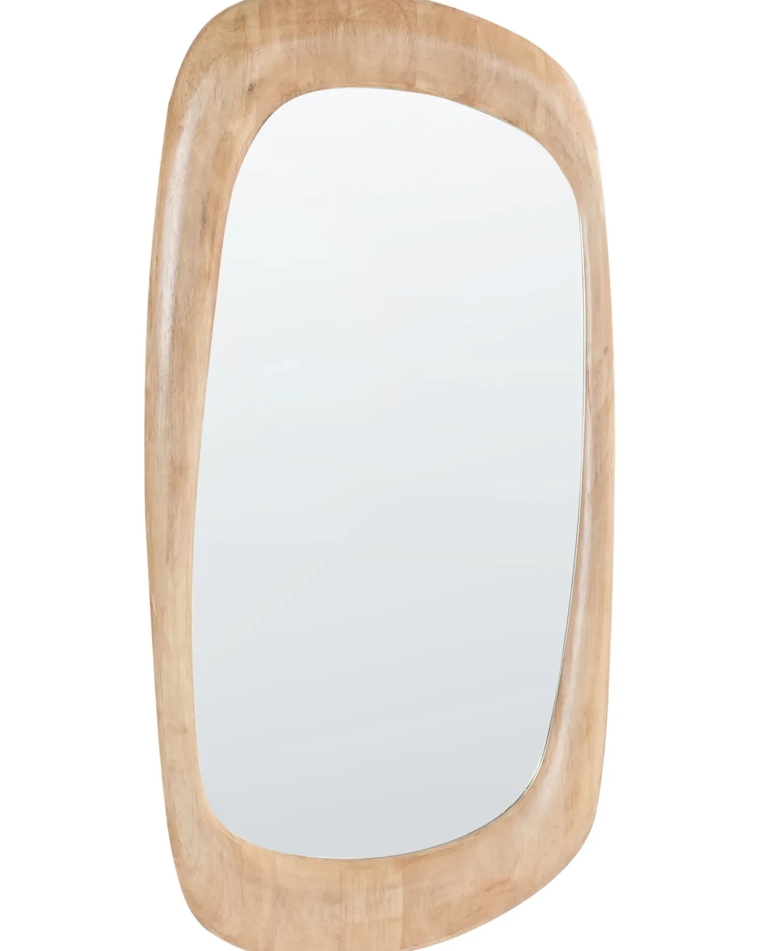 New Beliani Specchio TRIZAY 57 cm 120 cm Legno Marrone