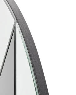 New Beliani Specchio TROUVILLE 80 cm 80 cm Nero/Oro Oro Nero